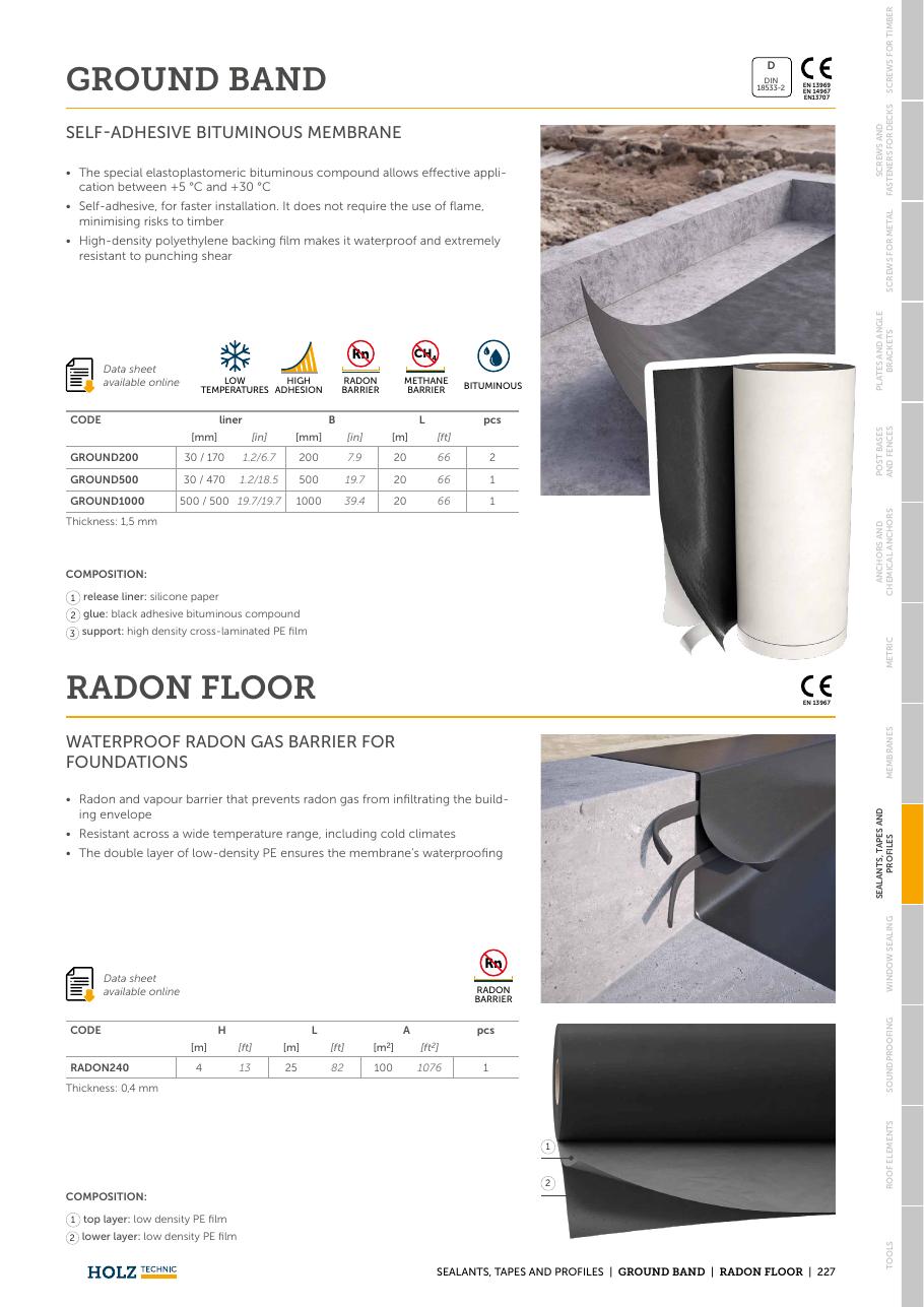 RADON FLOOR – Membrană anti-radon pentru pardoseli 1
