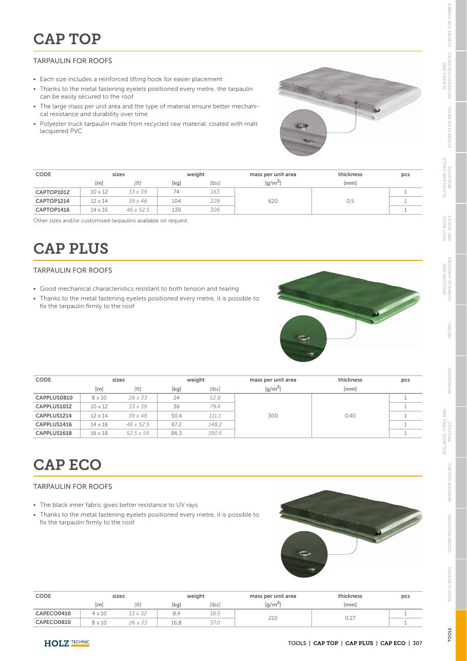 CAP PLUS – Prelată întărită pentru acoperiș