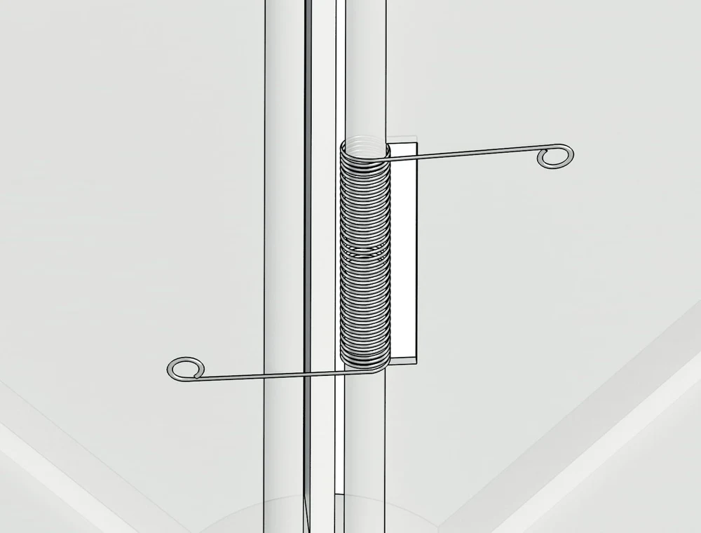 Clapeta antiretur pentru ventilator baie Ø125mm, plastic Alb 3
