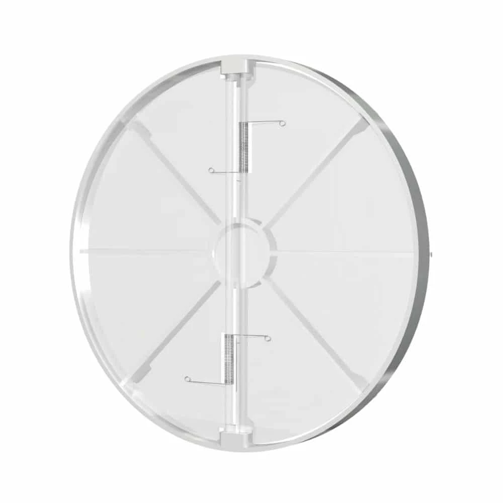 Clapeta antiretur pentru ventilator baie Ø125mm, plastic Alb 1