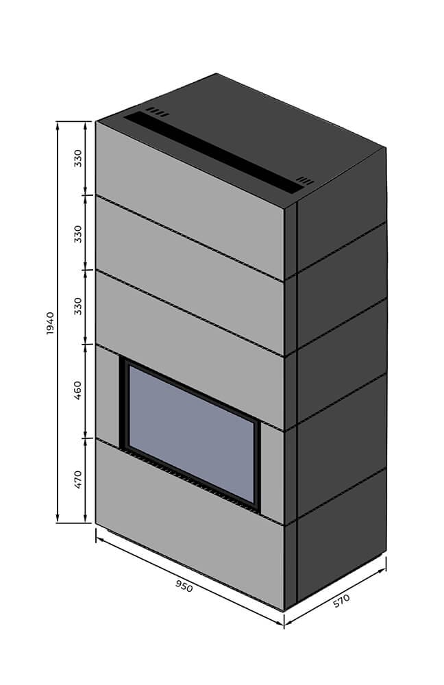 Semineu modular Fusion D6XL/5 2