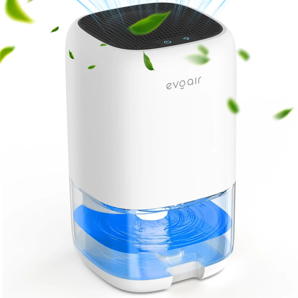 Dezumidificator aer Evoair HUMIX300, 300ml/24h, Silentios, Lumina Ambientală în 7 culori, Rezervor 1l, Alb 2