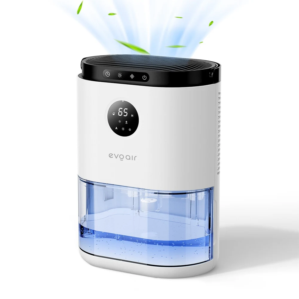 Dezumidificator aer Evoair HUMIX560, 560ml/24h, Silențios, Senzor de umiditate, 3 Moduri funcționare, Lumină Ambientală în 7 culori, Rezervor 2.3l, Alb 3
