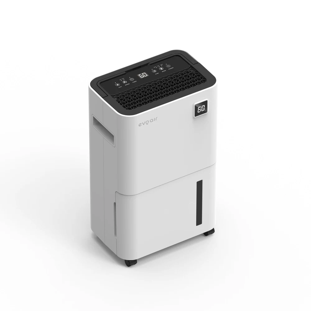 Dezumidificator Evoair, OptiDry 20, 20l/24h, Senzor de Umiditate, Functie Memorie, Uscare Rufe, Rezervor 2l, Display digital, Alb 2