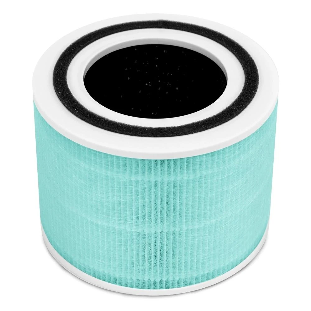 Filtru purificator de aer Levoit Core 300, Core P350, cu absorbtie a toxinelor, 3 in 1, Pre filtru, Filtru HEPA, Filtru de Carbon activ cu eficienta ridicata, Blue 1