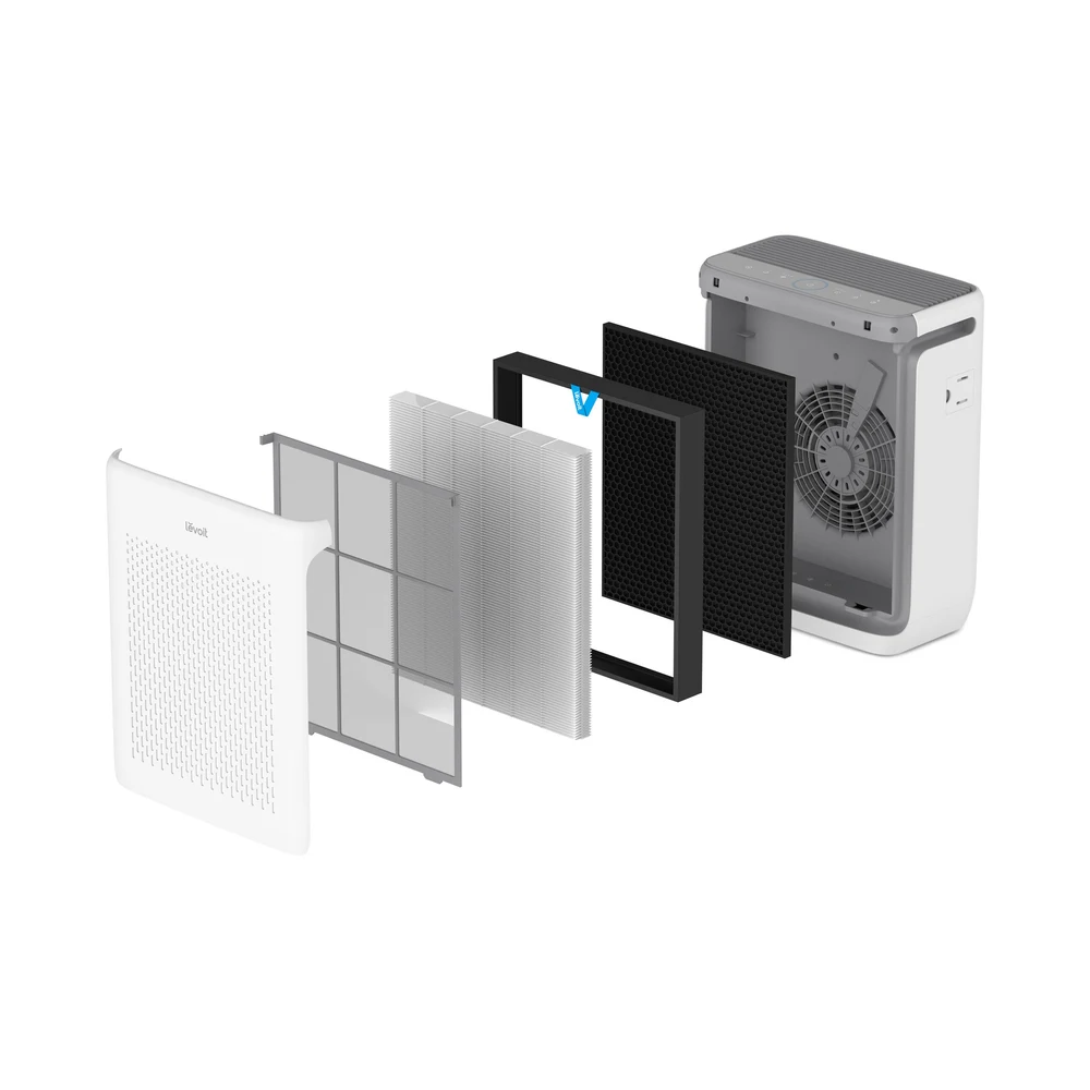 Filtru rezerva pentru purificator de aer LEVOIT Vital 200s /200s Pro, 3-in-1, Filtru HEPA si Filtru de carbon activ cu eficienta ridicata, Vital 200s 3