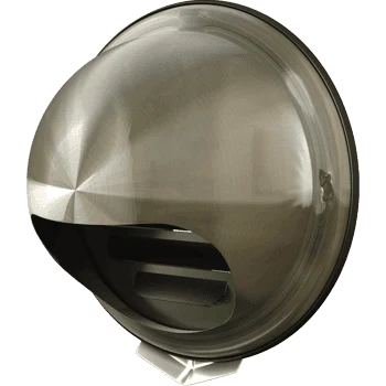 Grila ventilatie Ø100 cu protectie ploaie si plasa antiinsecte, metal