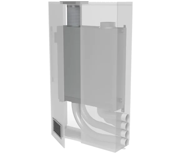 Helty Flow 1000 Steel – montaj tavan sau perete (1000 m³/h)