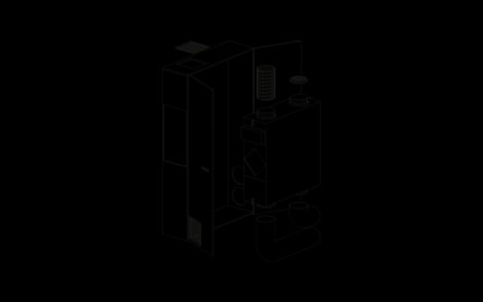 Helty Flow M1000 Steel – montaj perete, tip dulap lemn (1000 m³/h) 3