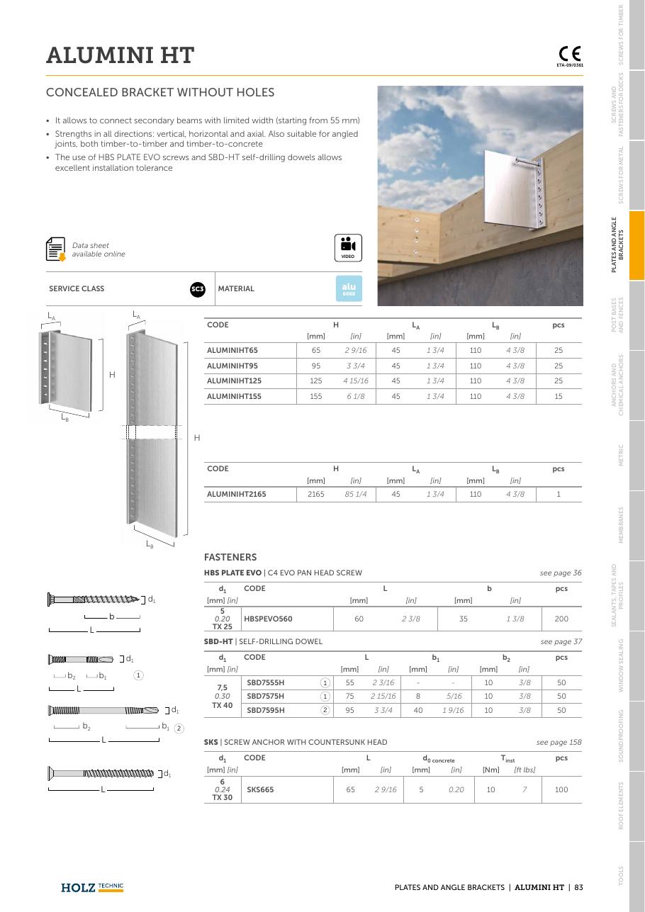 ALUMINI HT – Conector ascuns din aluminiu (mic)