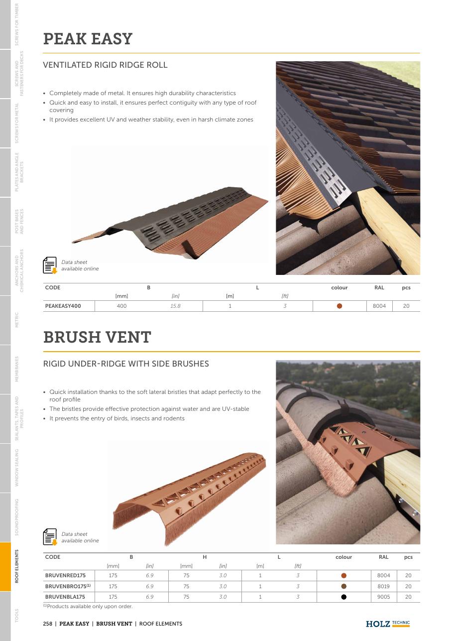 BRUSH VENT – Perie de ventilare pentru coamă