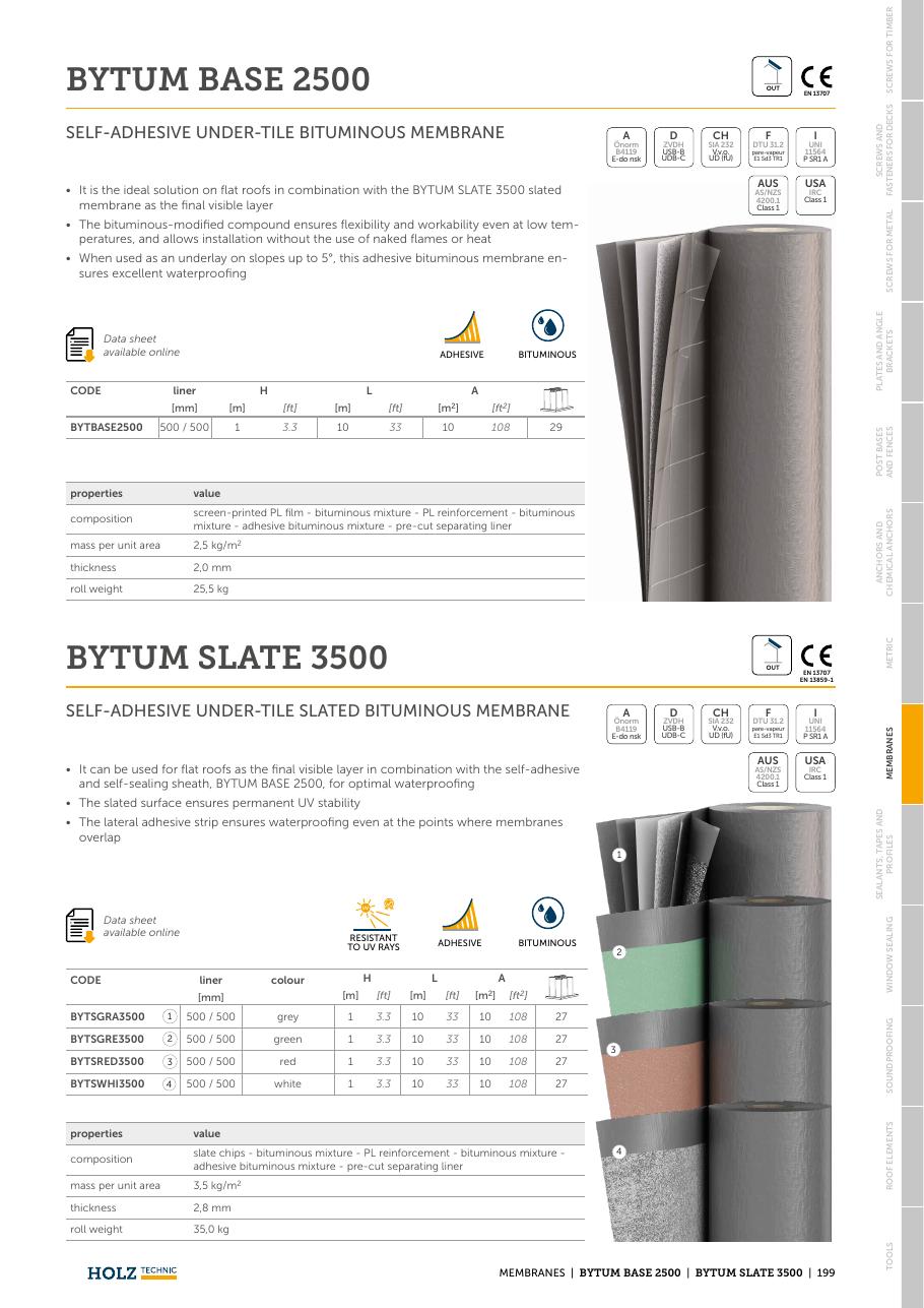 BYTUM SLATE 3500 – Membrană bituminoasă cu ardezie 3500 g/m²