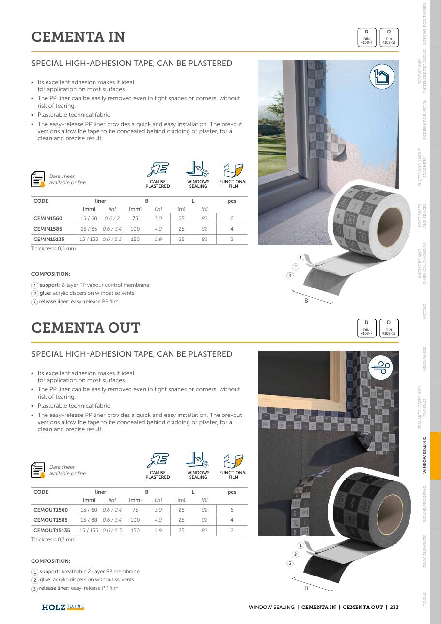 CEMENTA IN – Bandă tencuibilă pentru interior