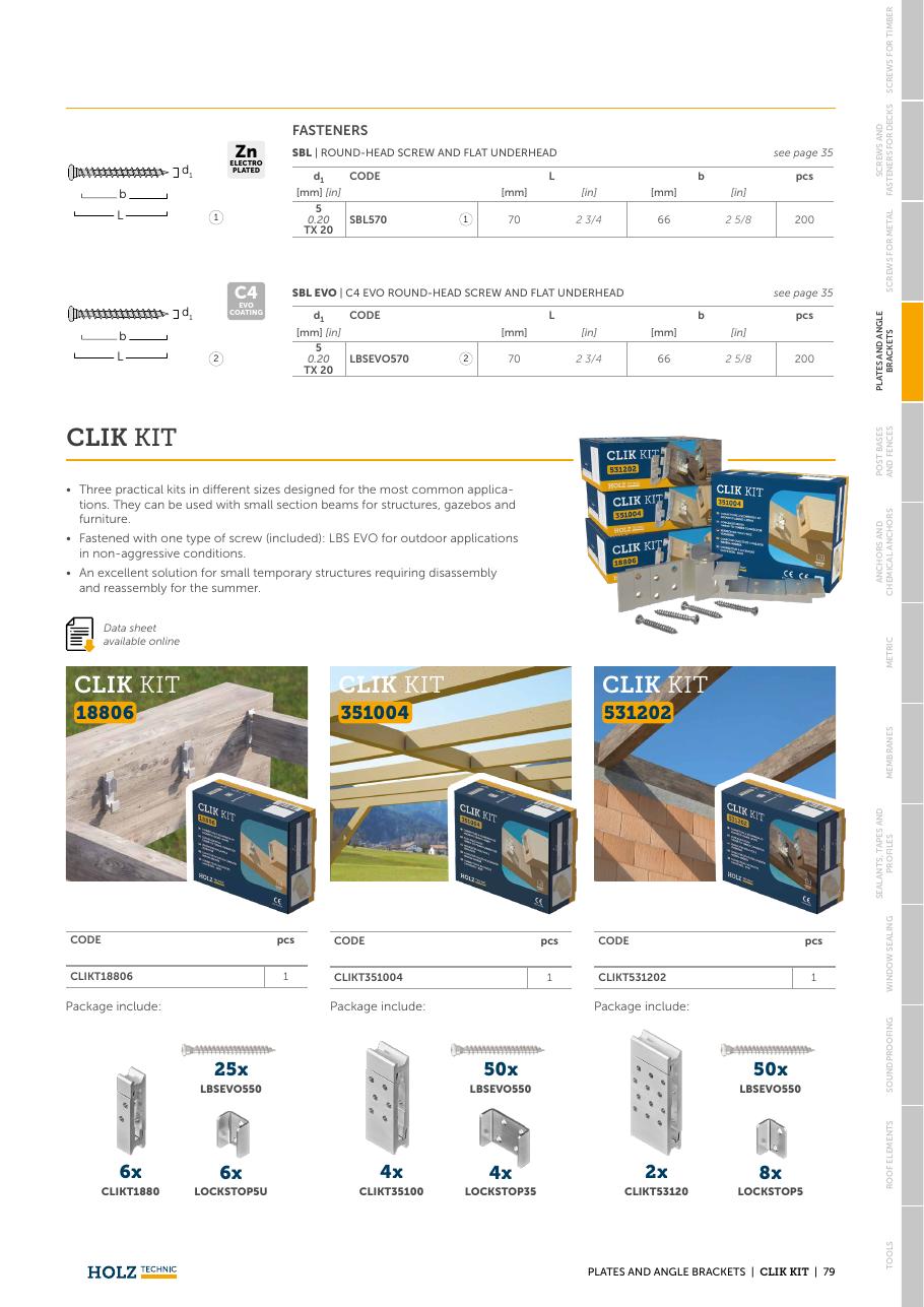CLIK KIT – Kit complet conector ascuns CLIK