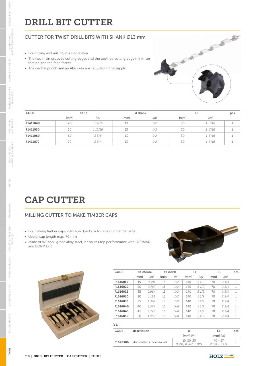 DRILL BIT CUTTER – Burghiu-freză combinat 1