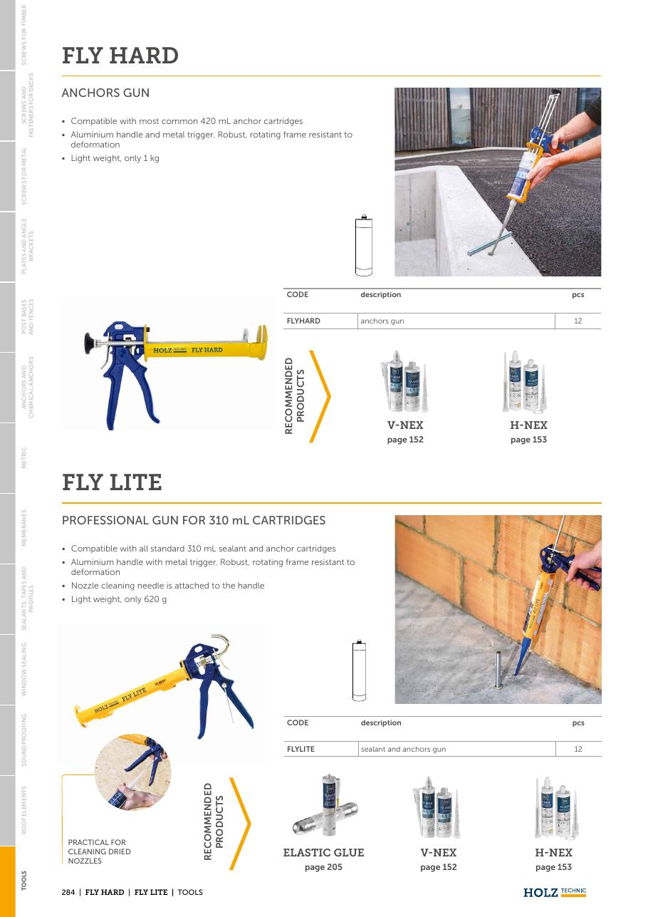 FLY HARD – Pistol pentru ancore chimice