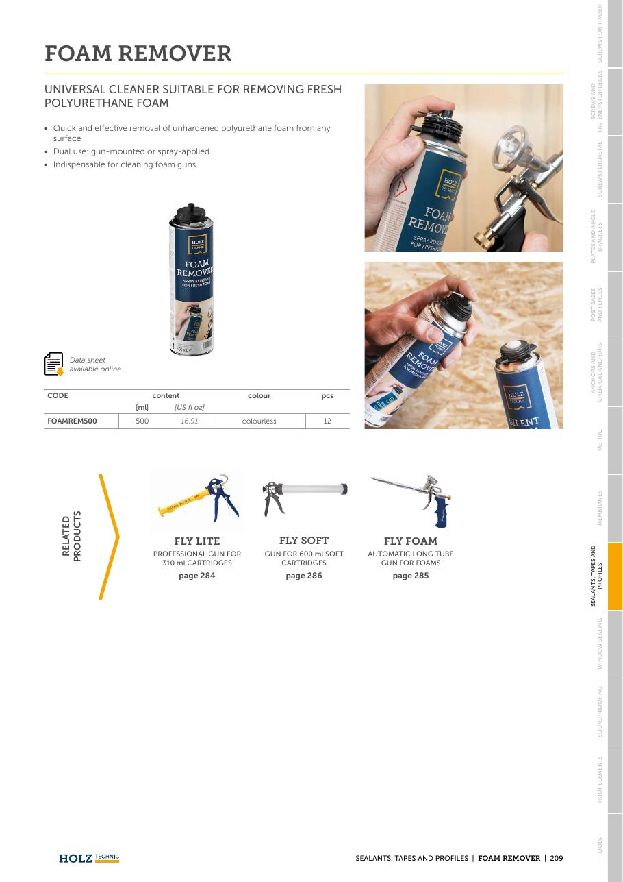 FOAM REMOVER – Curățitor pentru spumă poliuretanică 1