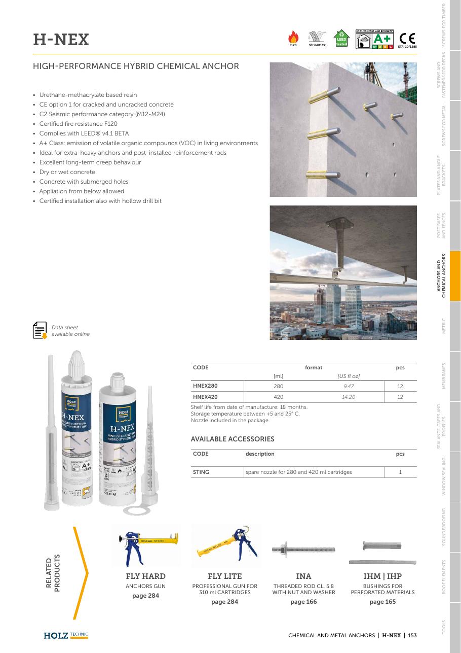 H-NEX – Ancoră chimică hibridă 1