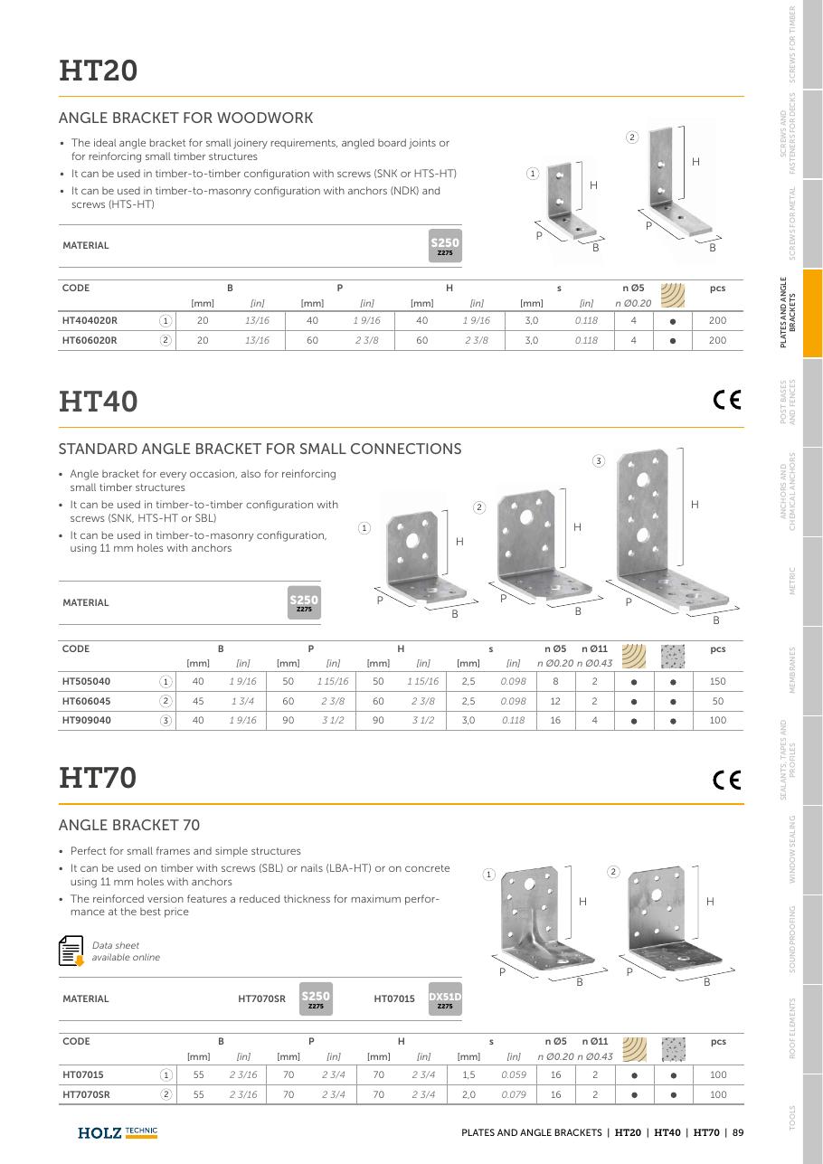 HT70 – Colțar structural 90° (70 mm) 1