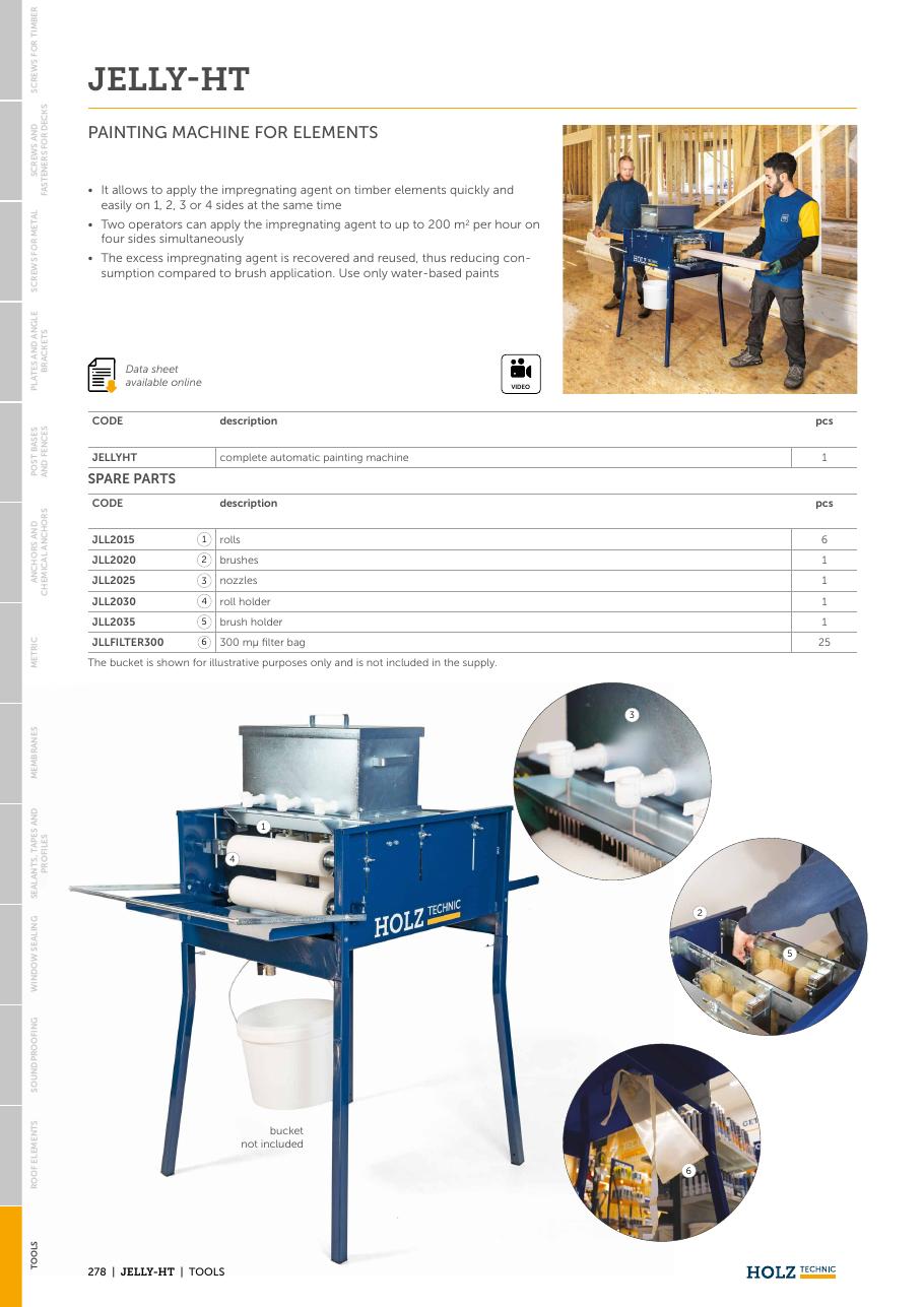 JELLY-HT – Mașină de impregnat elemente din lemn