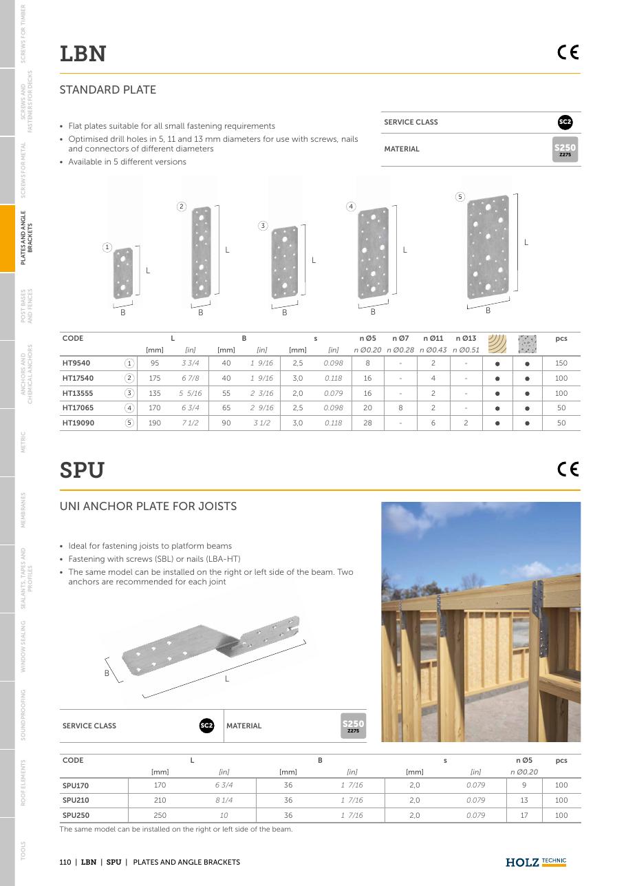 LBN – Placă perforată îngustă