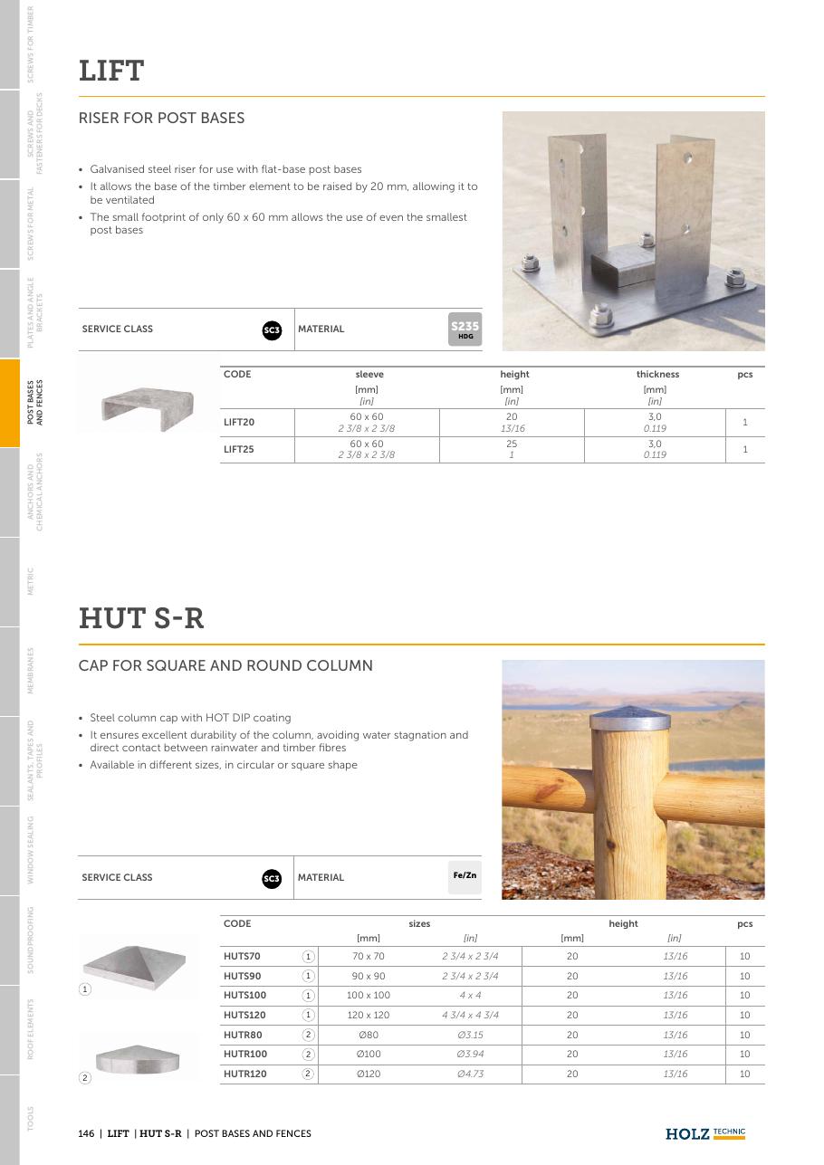 LIFT – Sistem de reglare pe înălțime pentru baze de stâlp