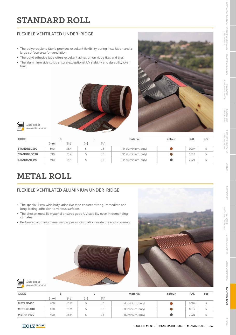 METAL ROLL – Bandă de coamă metalică