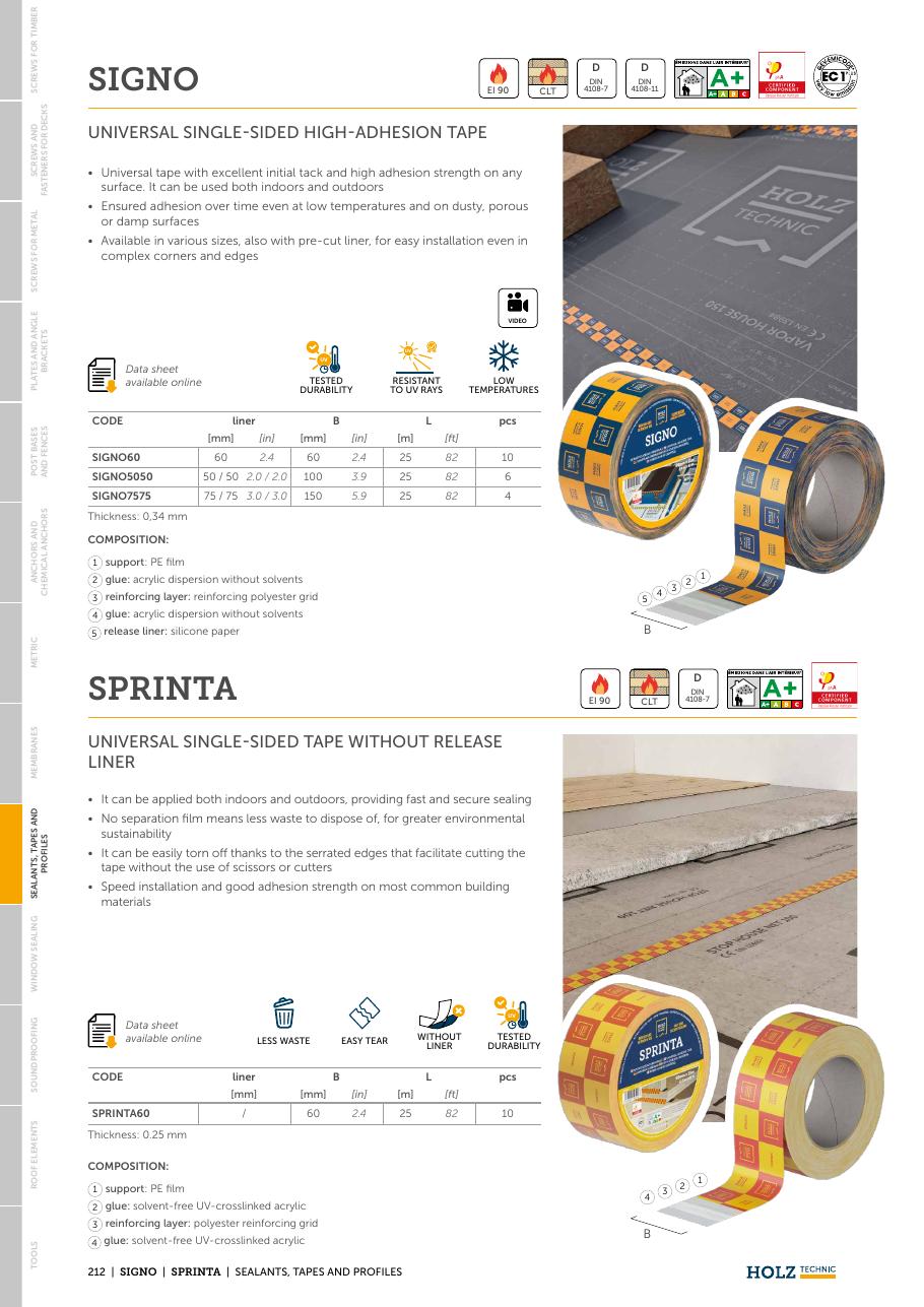 SPRINTA – Bandă adezivă acrilică universală 1