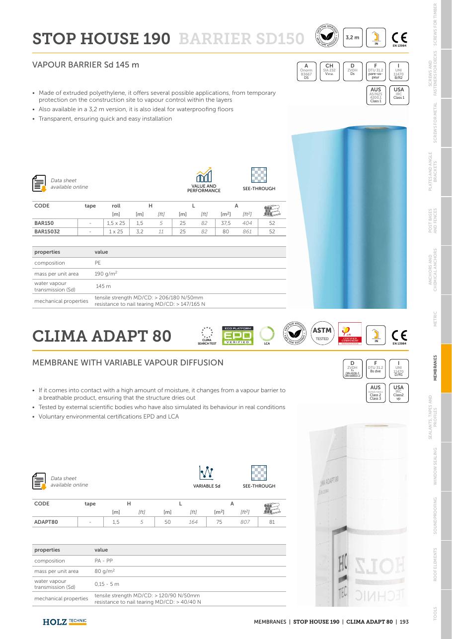 STOP HOUSE 190 – Barieră de vapori 190 g/m² 1
