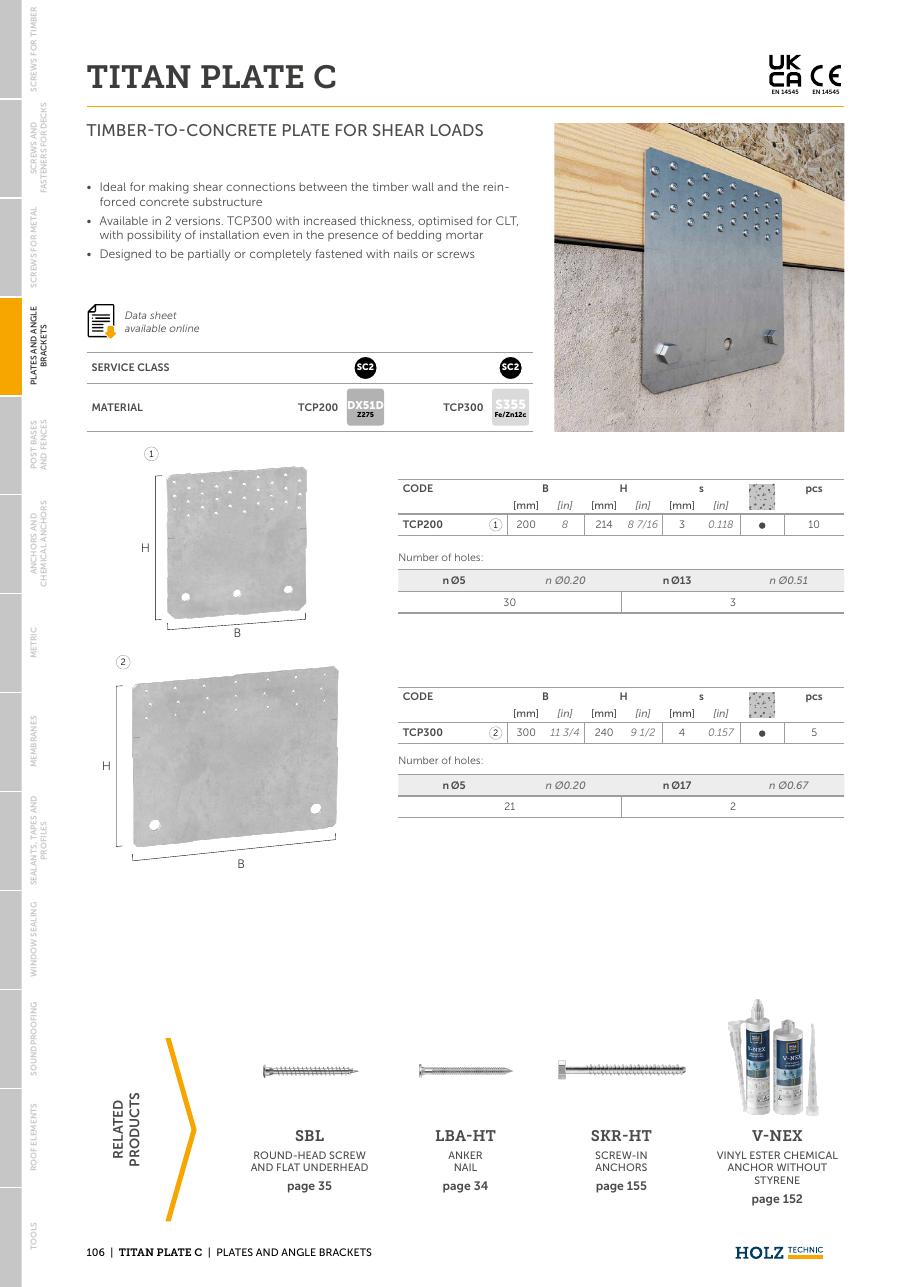 TITAN PLATE C – Placă de forfecare (shear plate) 1