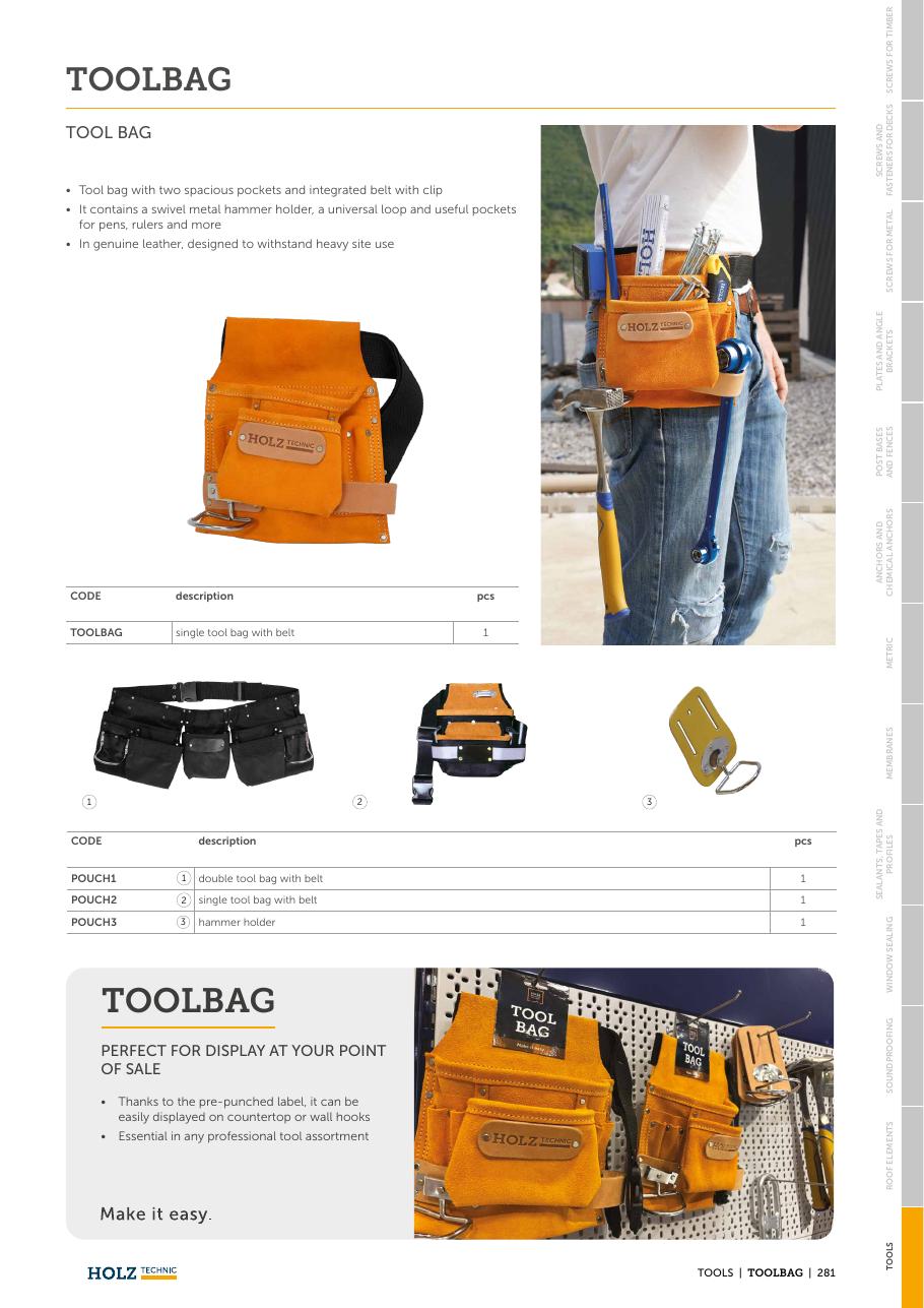 TOOLBAG – Geantă de scule pentru dulgheri