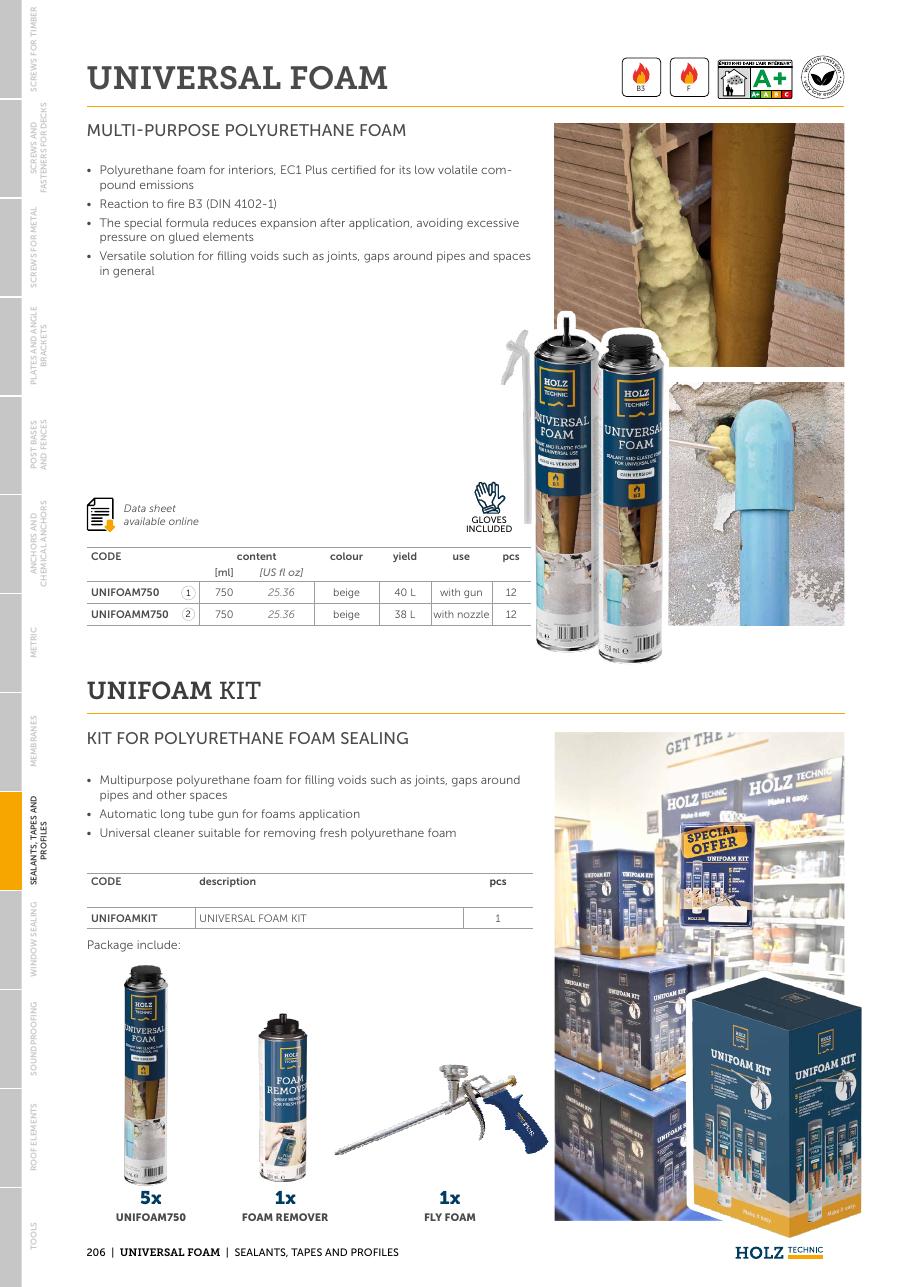 UNIVERSAL FOAM – Spumă poliuretanică universală