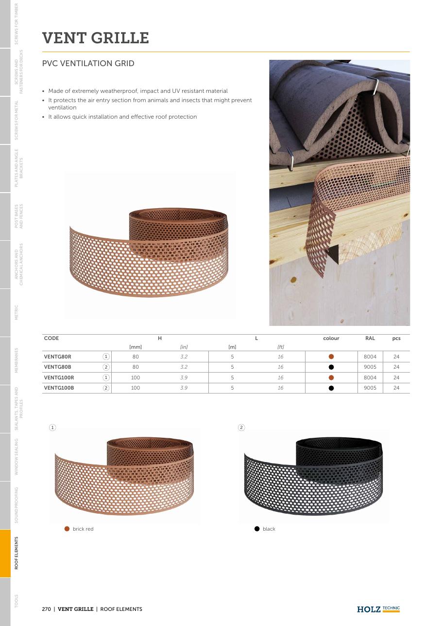 VENT GRILLE – Grilă de ventilare pentru streașină 1