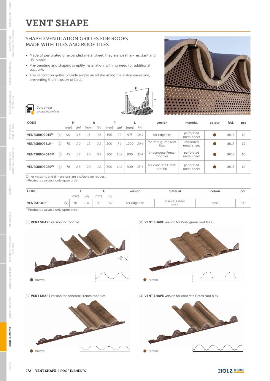 VENT SHAPE – Profil de ventilare preformat 1