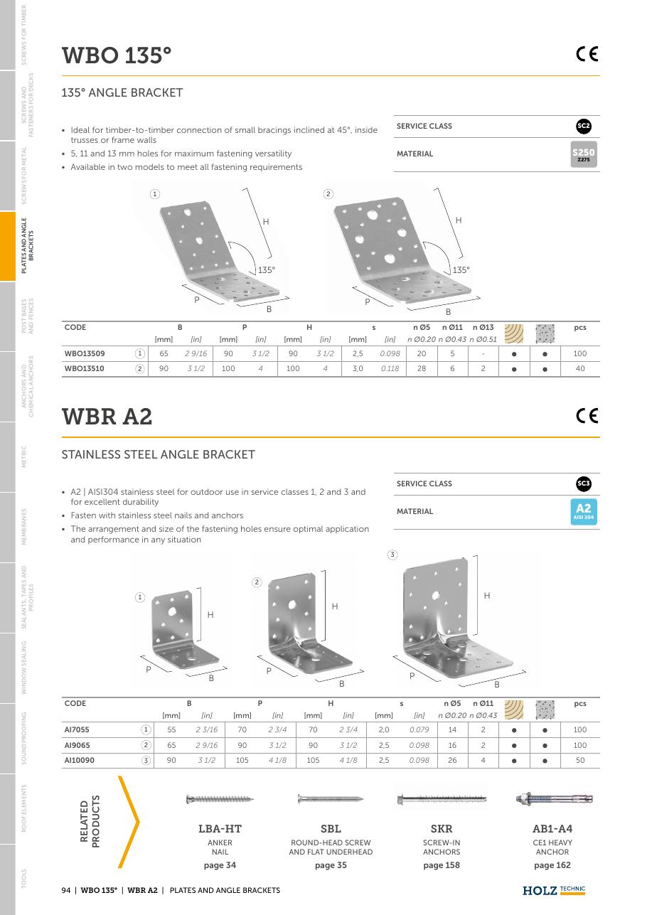 WBR A2 – Colțar structural inox A2