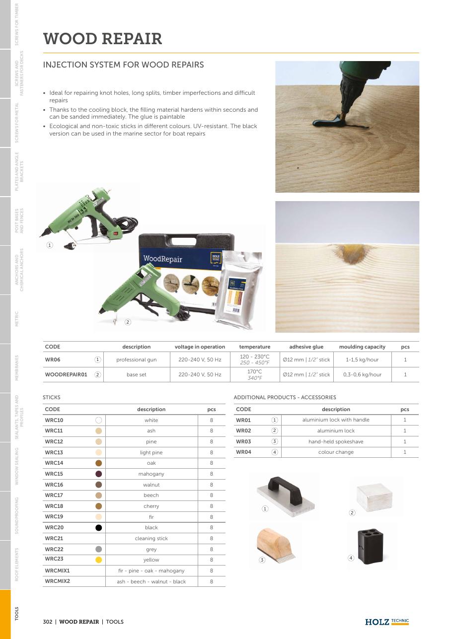 WOOD REPAIR – Sistem de injectare pentru repararea lemnului 1