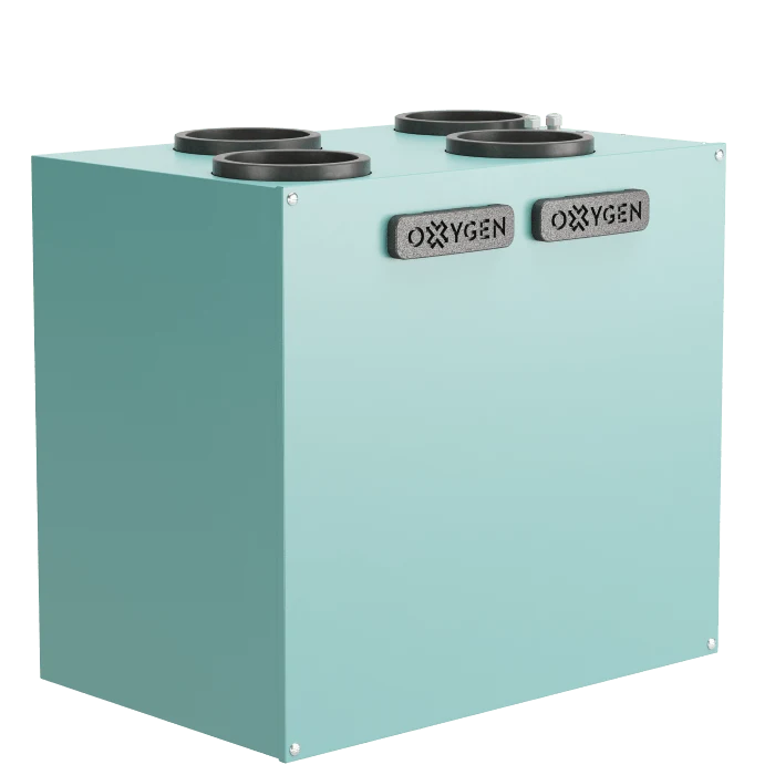 Oxygen Easy V500E cu entalpie centrala de ventilatie cu recuperare de caldura perete, montaj dreapta 3