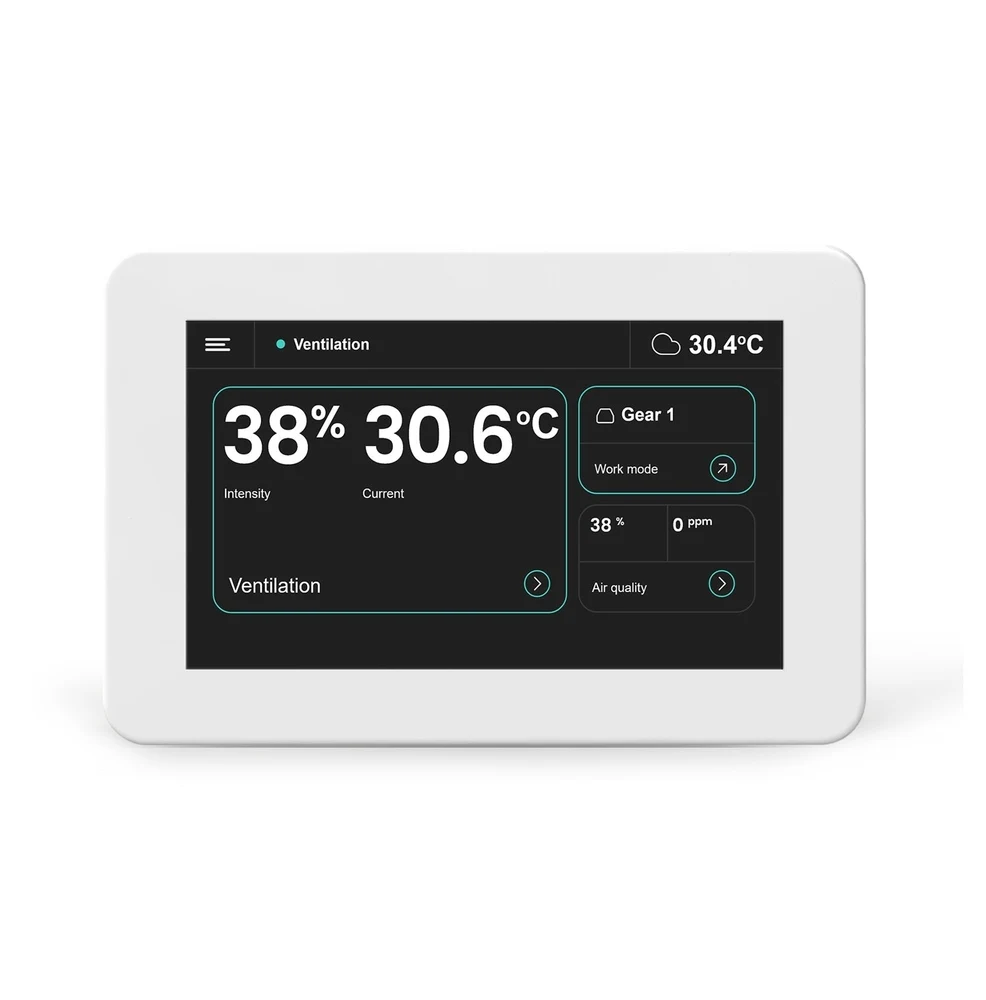 Panou de control LCD Easy cu WiFi si Bluetooth Alb 1