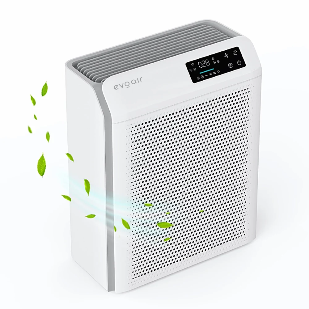 Purificator de aer Evoair HOMI P300, CADR 300m³/h, WI-FI, Filtru True Hepa, Mod Auto, Lampa UV, Ionizare, 6 Moduri Functionare, Senzor Calitate Aer, Alb 3
