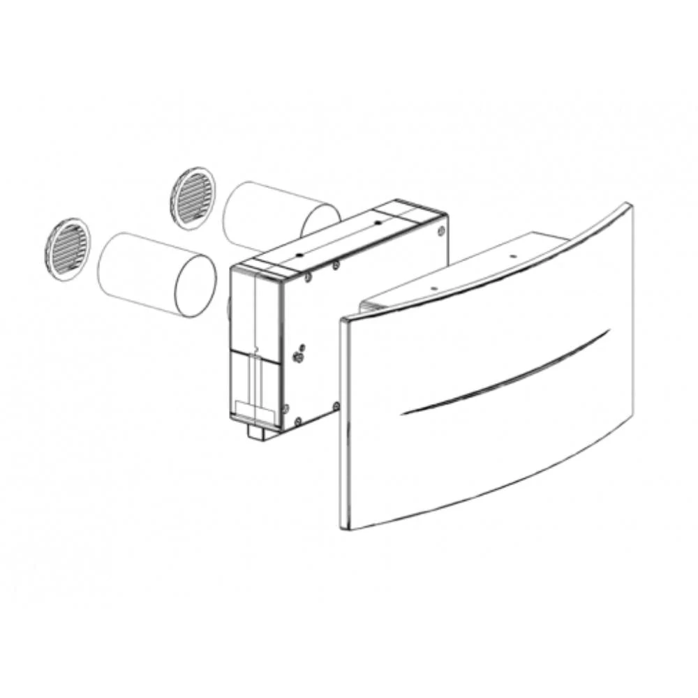 Recuperator de caldura Helty Flow Plus, Dublu Flux, Senzor Umiditate, Randament 91%, Filtru F7+G4 3