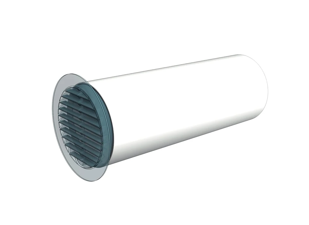 Tub Circular Ventilație (1M), Ø100mm, PVC 2
