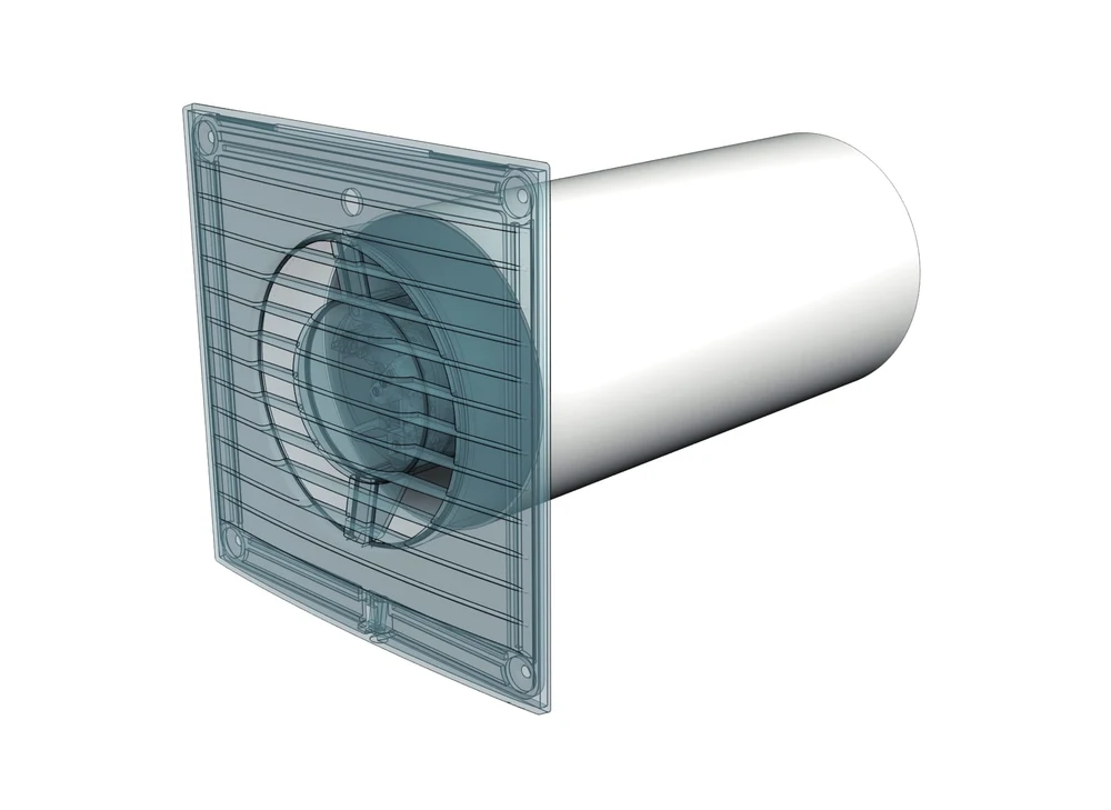 Tub Circular Ventilație (1M), Ø100mm, PVC 3