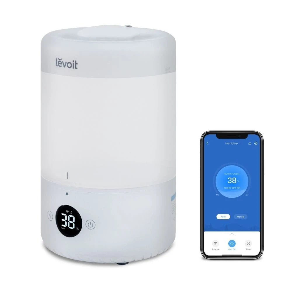 Umidificator de Aer LEVOIT Dual 200S, SMART, WI-FI Ultrasonic, Rezervor 3l, Silentios, Aromaterapie, Functie AUTO, Autonomie 25 Ore 2