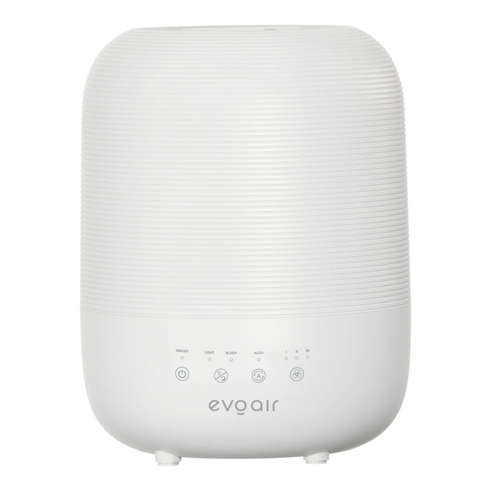 Umidificator Evoair UMIVA 3000 Rezorvor 3L, Capacitate de umidificare 300ml/h, Senzor umiditate, Mod Auto, Autonomie >8 ore, Indicator umiditate și temperatură, Alb 1