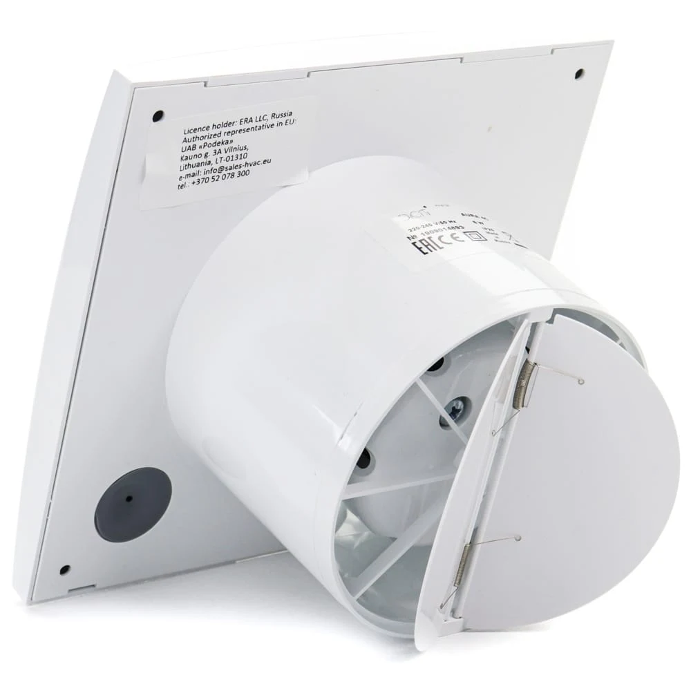 Ventilator baie AURA 5C MRH Senzor umiditate, Timer, Clapeta antiretur, Garantie 2 ani, Motor Long Life 40000h, Debit 180mc/h 2