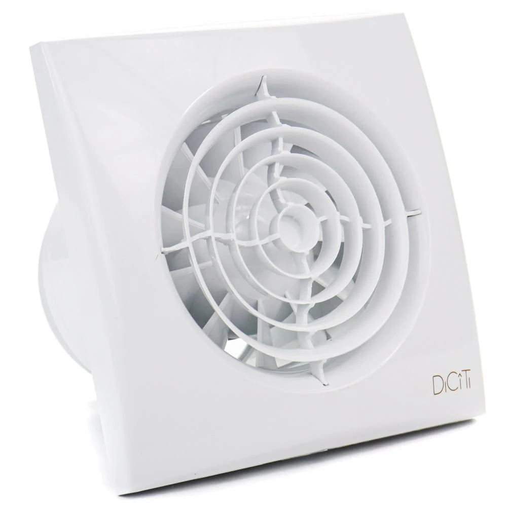 Ventilator baie AURA 5C MRH Senzor umiditate, Timer, Clapeta antiretur, Garantie 2 ani, Motor Long Life 40000h, Debit 180mc/h