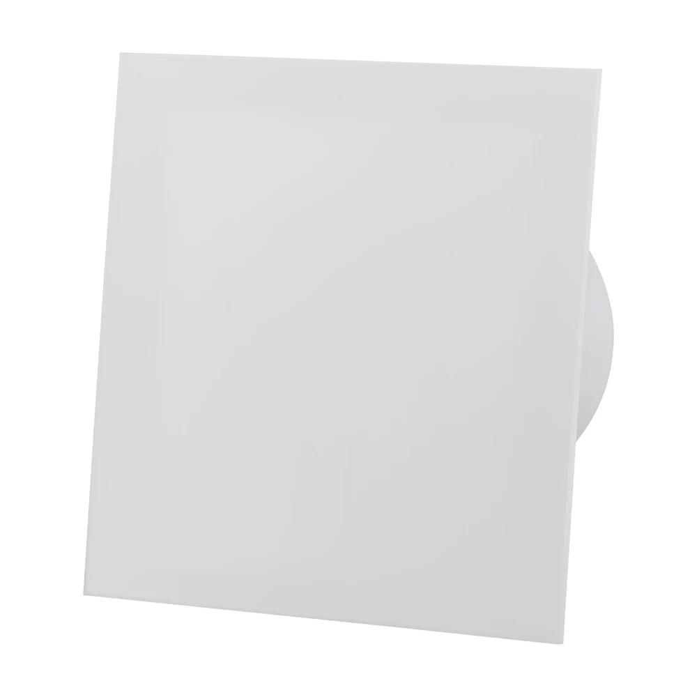 Ventilator baie dRim Ø100 S, Super Silent, Debit 93 m3/h, Panou plexi schimbabil, clapeta antiretur, Garantie 2 ani, Gri 1