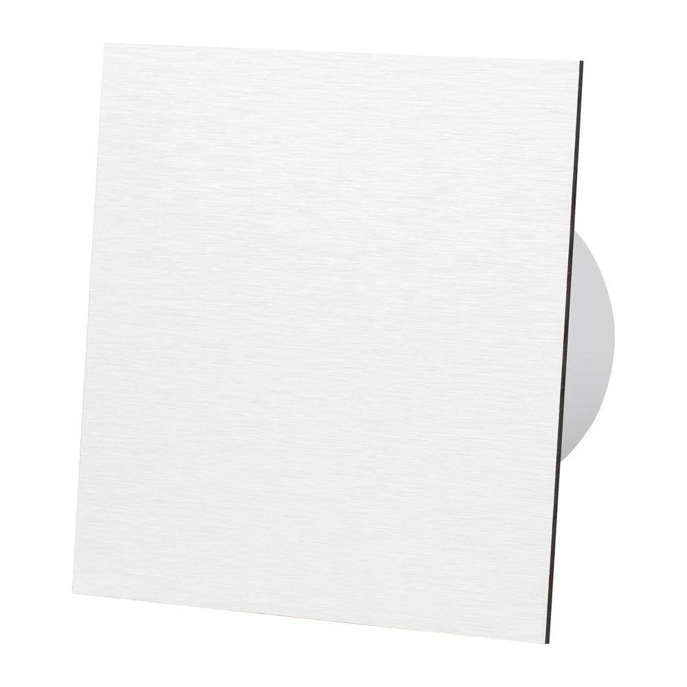 Ventilator baie dRim Ø100 S, Super Silent, Debit 93 m3/h, Panou plexi schimbabil, clapeta antiretur, Garantie 2 ani, Silver