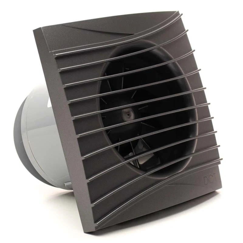 Ventilator baie SILENT 5C, Super Silent, Clapeta antiretur, Motor Long Life 40000h, Debit 180mc/h, Ø125mm, Dark Gray Metal 2