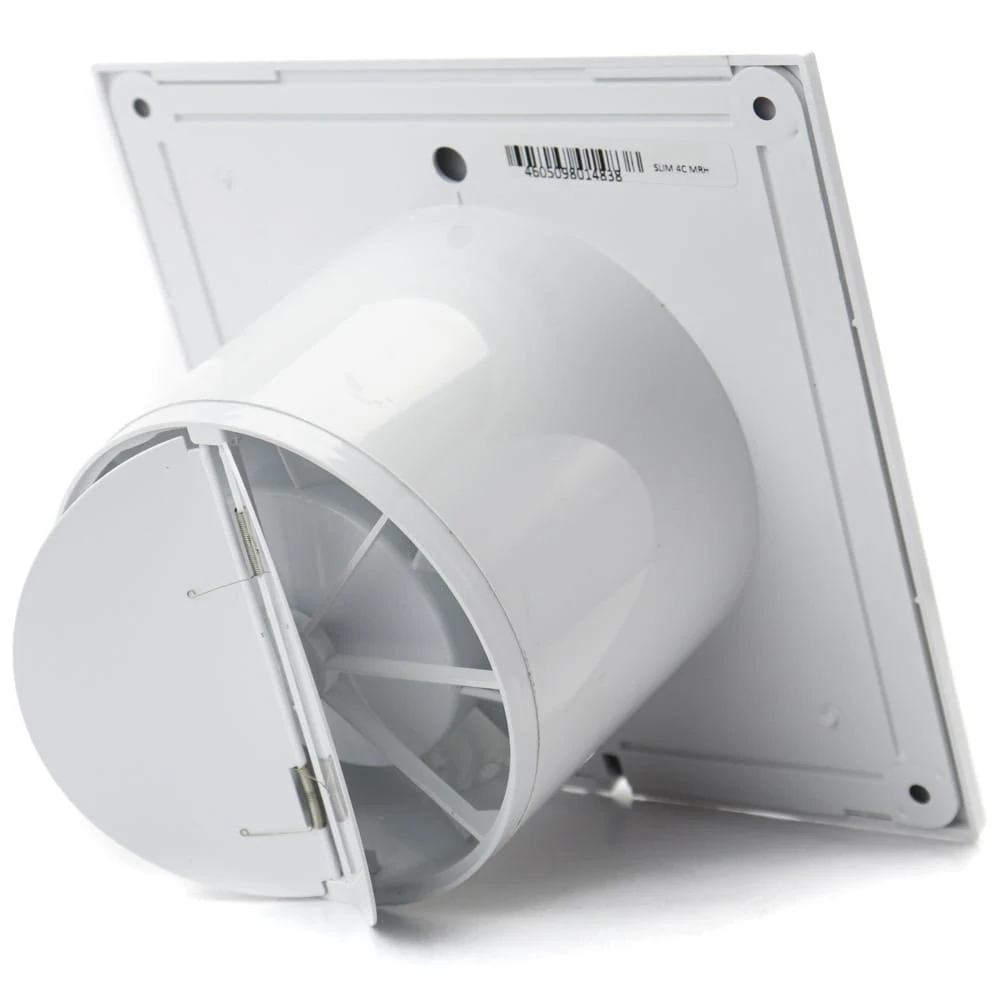 Ventilator baie SLIM 4C Super Silent, Clapeta antiretur, Garantie 2 ani, Motor Long Life 40000h, Debit 90mc/h, Ø100mm 3